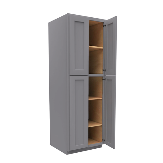 Pantry Cabinet 2 Doors, 4 Shelves 30" W x 90" H x 24" D