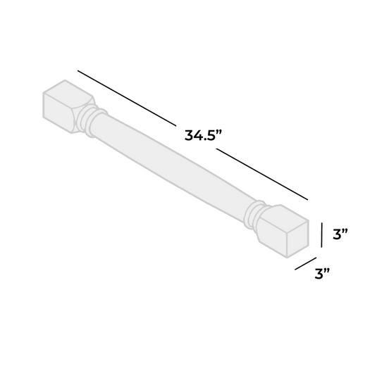 Cabinet Post 3" W x 34.5" High x 3" D