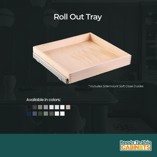 ROT27 Roll Out Tray, Pull Out Cabinet Shelf