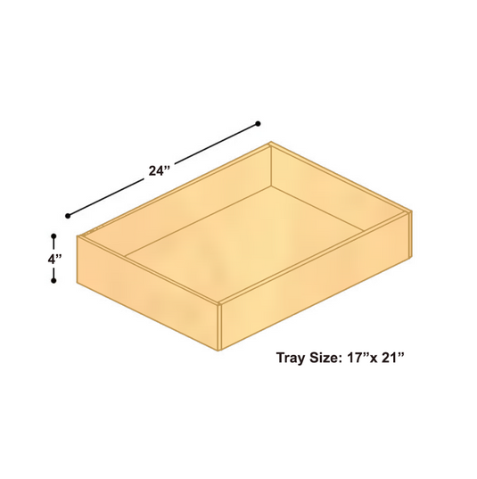 ROT24 Roll Out Tray, Pull Out Cabinet Shelf