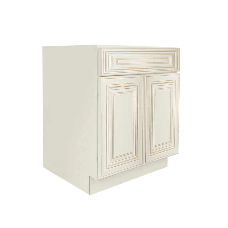 Load image into Gallery viewer, SB30 Double Door Bathroom Vanity Sink Cabinet, 30W x 34.5H x 24D inch
