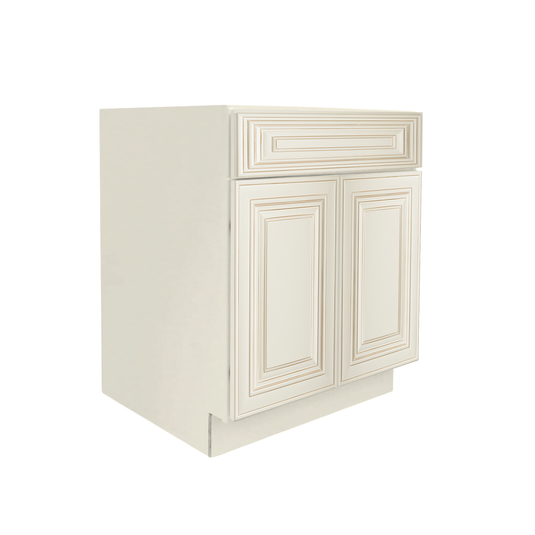 SB30 Double Door Bathroom Vanity Sink Cabinet, 30W x 34.5H x 24D inch