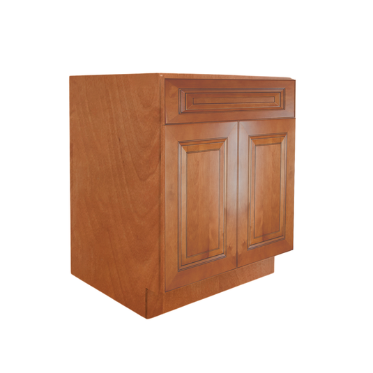 SB30 Double Door Bathroom Vanity Sink Cabinet, 30W x 34.5H x 24D inch