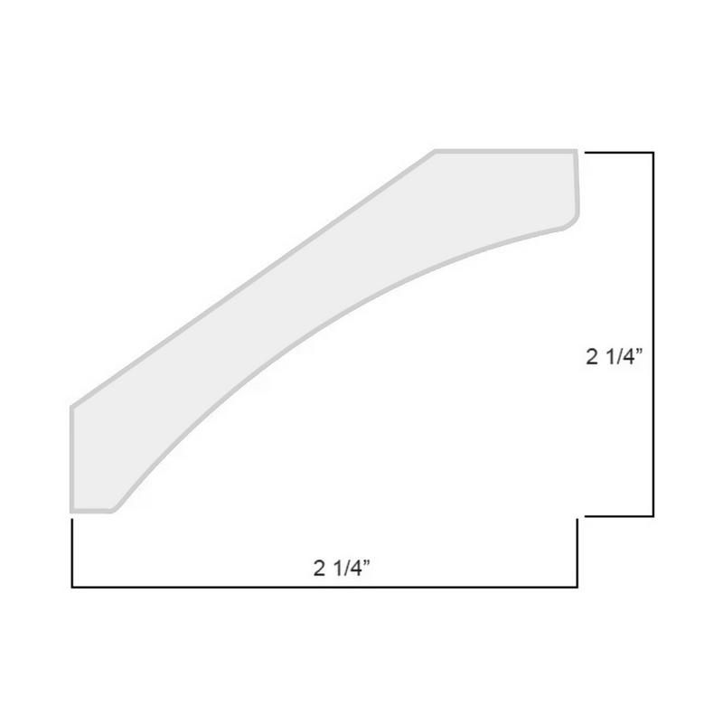 Load image into Gallery viewer, SCM2.25 Shaker Crown Molding for Shaker Style Cabinets, 96.02L X 3.23W X 0.75H inch
