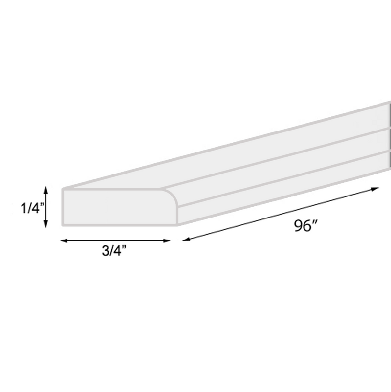 Load image into Gallery viewer, Shaker Raw Wooden Scribe Molding, 3/4 x 1/4 96&quot; Long
