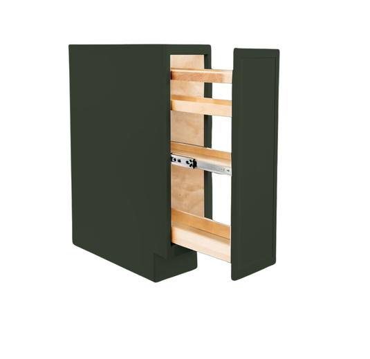 SP09 Spice Rack Cabinet, 2 & 4 Tracks Organizer for Kitchen, 09W x 34.5H x 24D inch