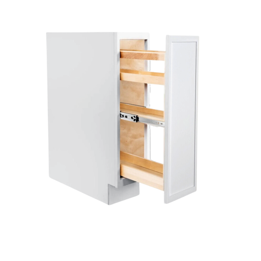 SP09 Spice Rack Cabinet, 2 & 4 Tracks Organizer for Kitchen, 09W x 34.5H x 24D inch