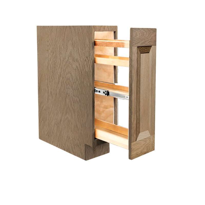 Load image into Gallery viewer, SP09 Spice Rack Cabinet, 2 &amp; 4 Tracks Organizer for Kitchen, 09W x 34.5H x 24D inch
