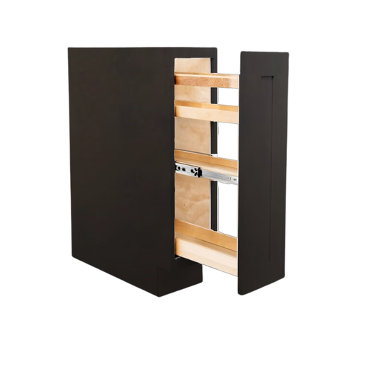 SP09 Spice Rack Cabinet, 2 & 4 Tracks Organizer for Kitchen, 09W x 34.5H x 24D inch