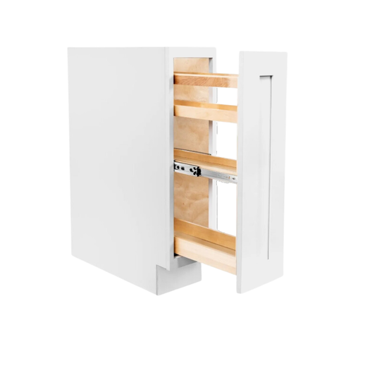 SP09 Spice Rack Cabinet, 2 & 4 Tracks Organizer for Kitchen, 09W x 34.5H x 24D inch