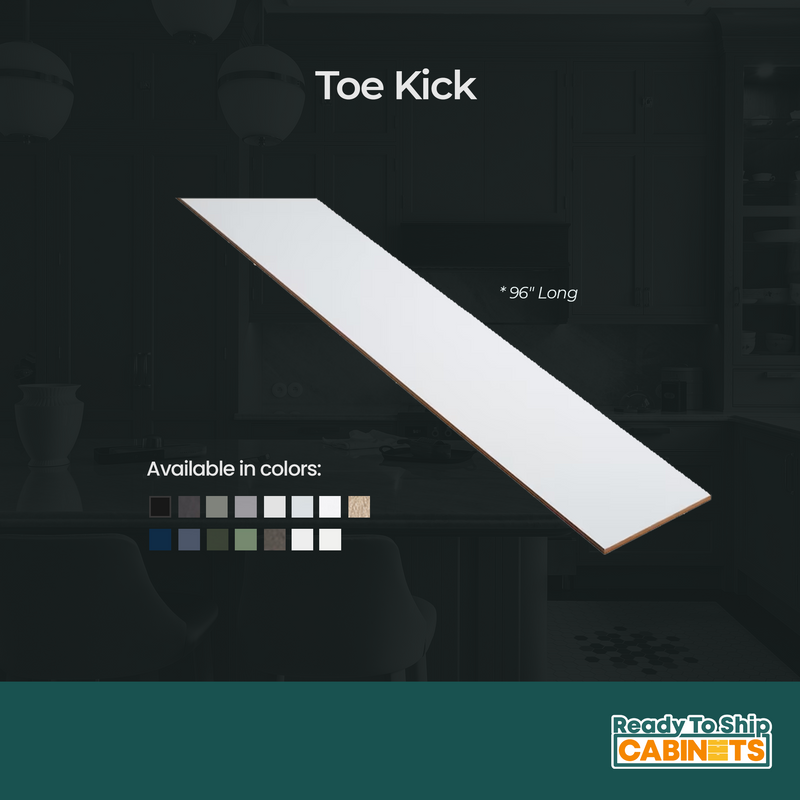 Load image into Gallery viewer, Toe Kick - 4 1/2&quot; Tall x 1/4&quot; Thick - Aesthetic Kitchen and Bathroom Decor
