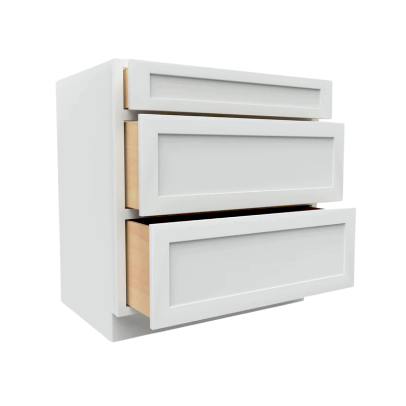 Load image into Gallery viewer, VDB12 Soft Edge Three Drawer Vanity Cabinet, 12W x 34.5H x 21D inch
