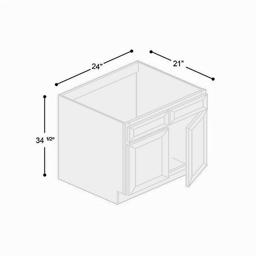 Vanity Sink Base, 2 Doors 24