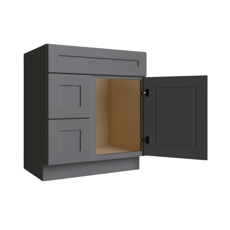 Load image into Gallery viewer, Two Deep Drawers Vanity Cabinet, 30W x 34.5H x 21D inch
