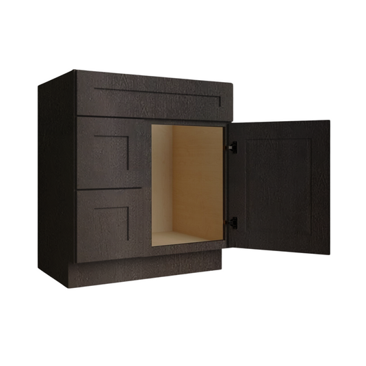 Two Deep Drawers Vanity Cabinet, 30W x 34.5H x 21D inch