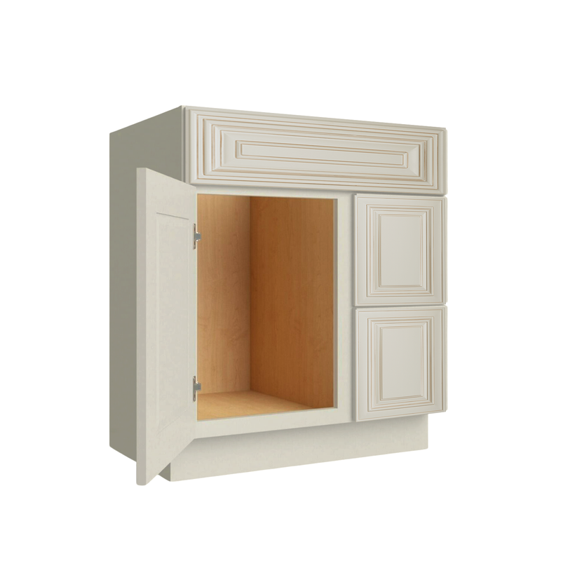 Load image into Gallery viewer, Two Deep Drawers Vanity Cabinet, 30W x 34.5H x 21D inch
