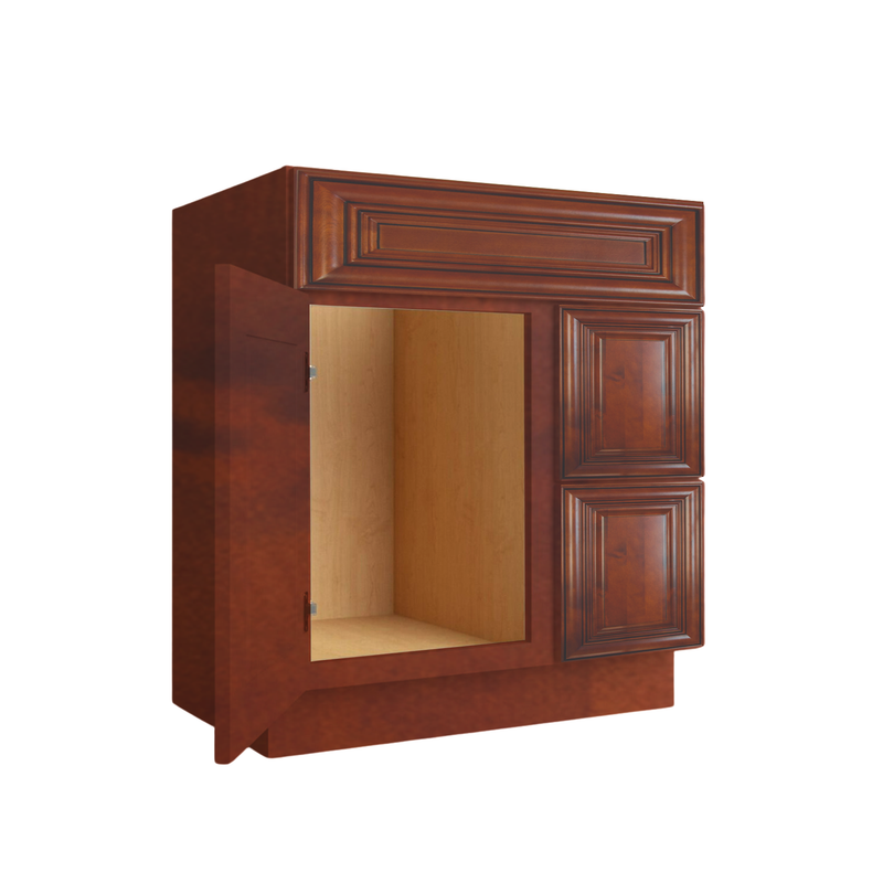 Load image into Gallery viewer, Two Deep Drawers Vanity Cabinet, 36W x 34.5H x 21D inch
