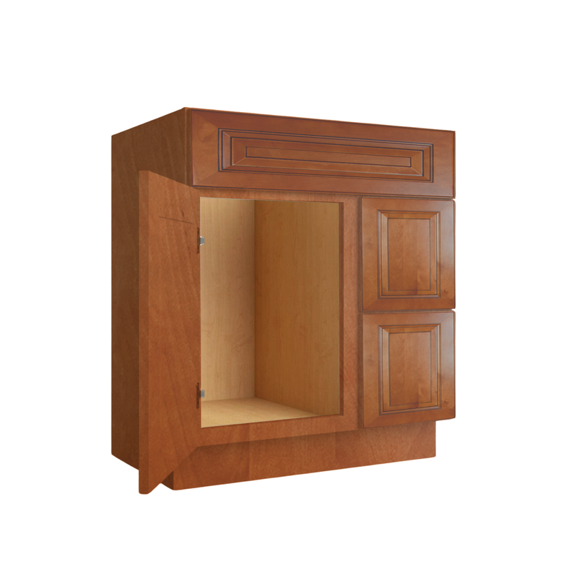 Load image into Gallery viewer, Two Deep Drawers Vanity Cabinet, 30W x 34.5H x 21D inch
