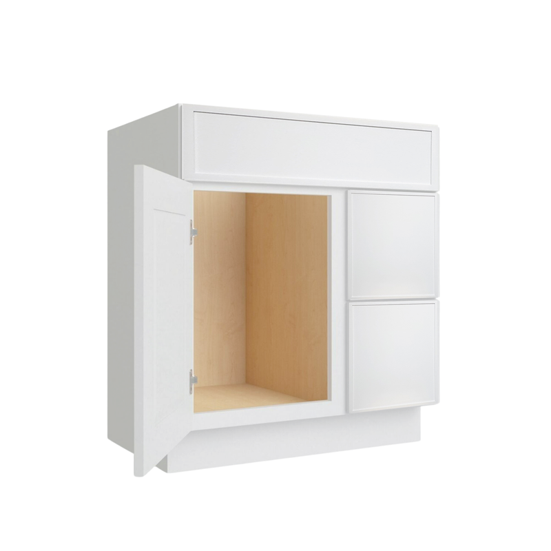 Load image into Gallery viewer, Two Deep Drawers Vanity Cabinet, 30W x 34.5H x 21D inch
