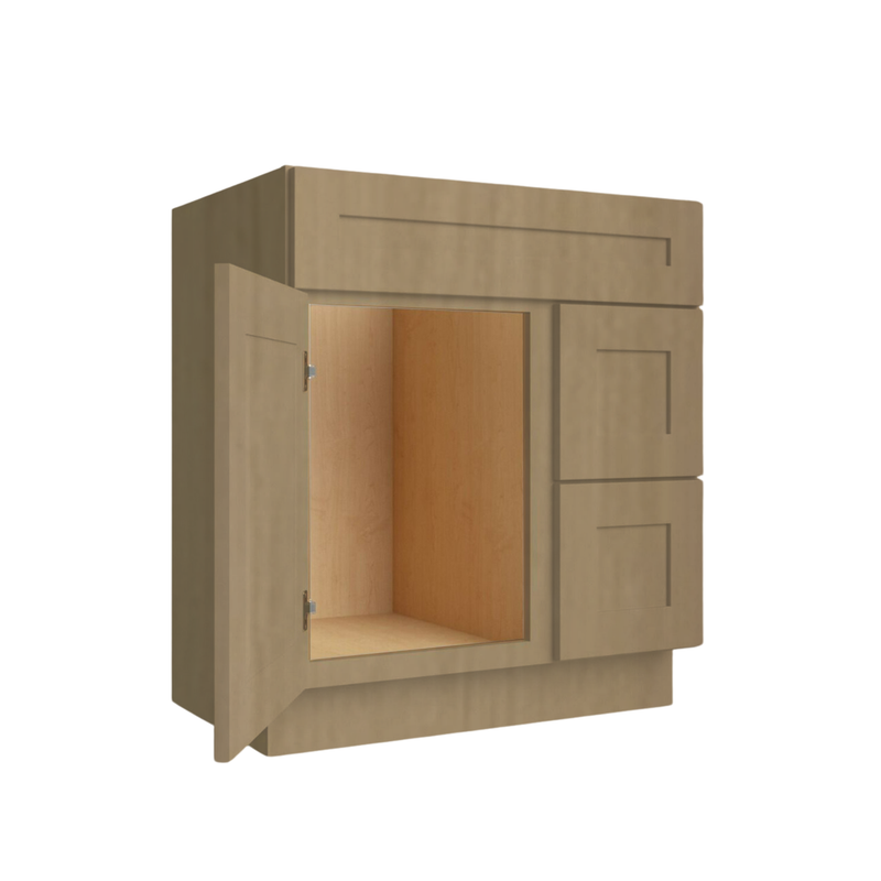 Load image into Gallery viewer, Two Deep Drawers Vanity Cabinet, 30W x 34.5H x 21D inch
