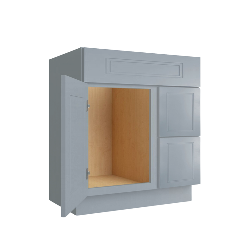 Load image into Gallery viewer, Two Deep Drawers Vanity Cabinet, 36W x 34.5H x 21D inch
