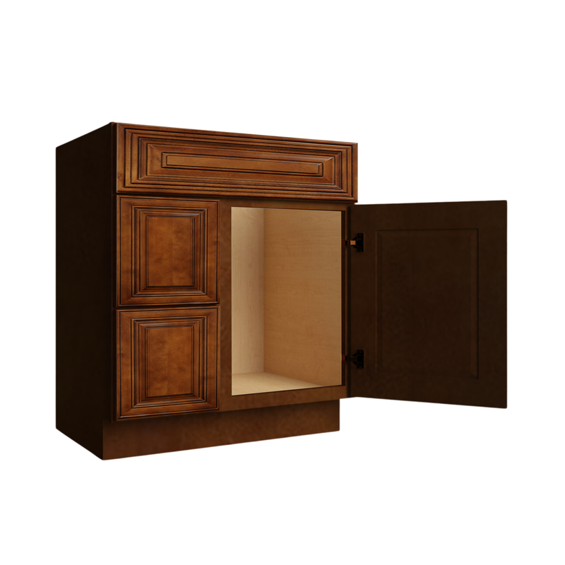 Load image into Gallery viewer, Two Deep Drawers Vanity Cabinet, 30W x 34.5H x 21D inch
