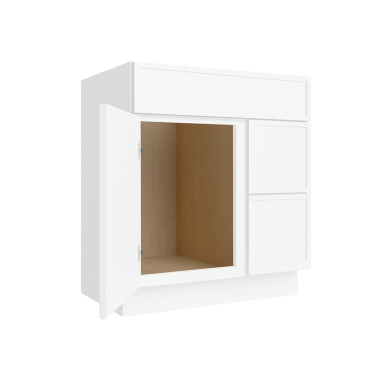 Load image into Gallery viewer, Two Deep Drawers Vanity Cabinet, 36W x 34.5H x 21D inch
