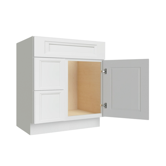 Two Deep Drawers Vanity Cabinet, 36W x 34.5H x 21D inch