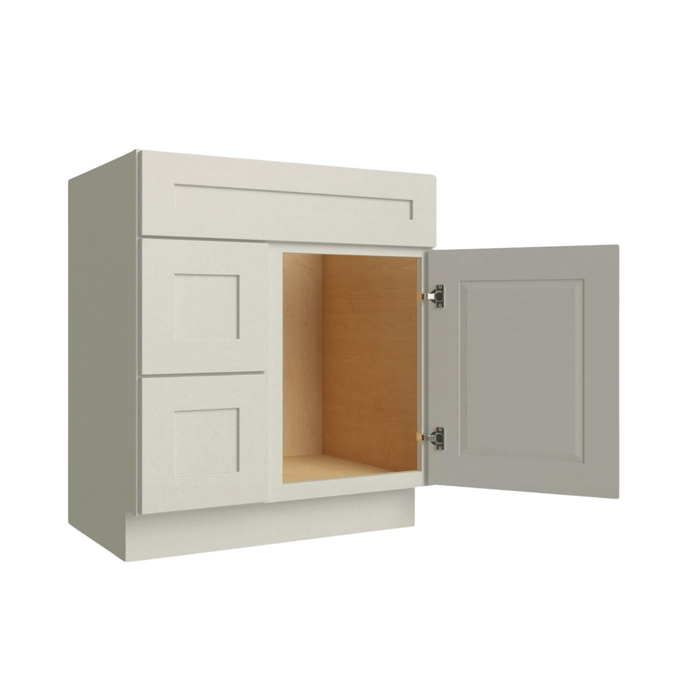 Two Deep Drawers Vanity Cabinet, 36W x 34.5H x 21D inch