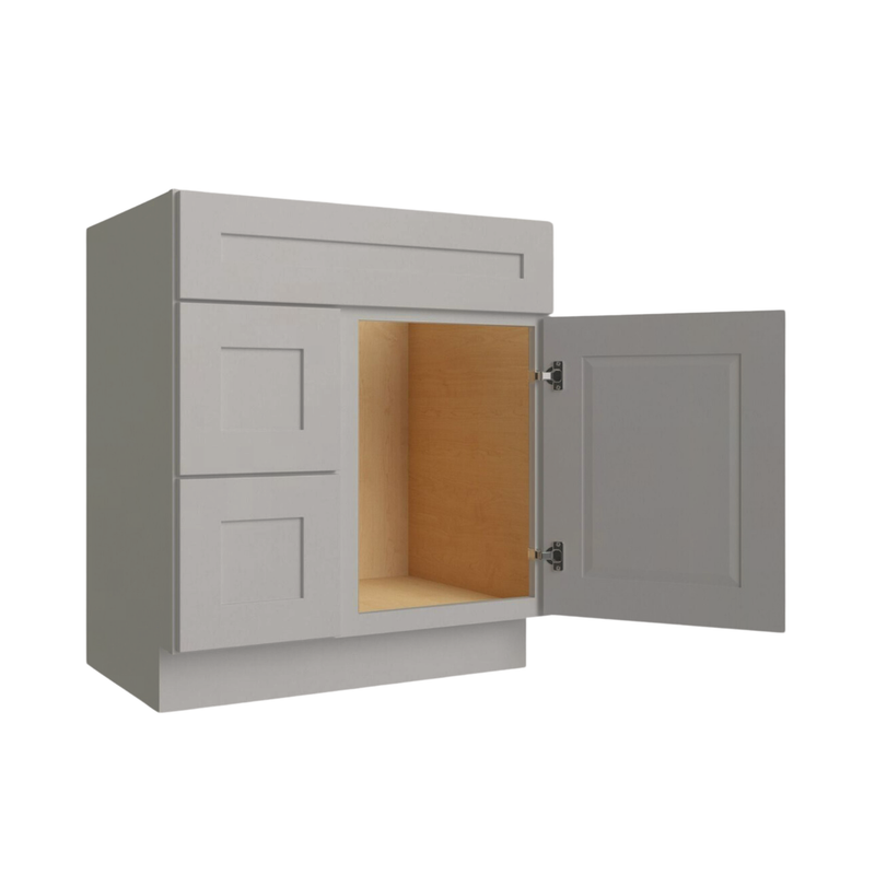 Load image into Gallery viewer, Two Deep Drawers Vanity Cabinet, 36W x 34.5H x 21D inch
