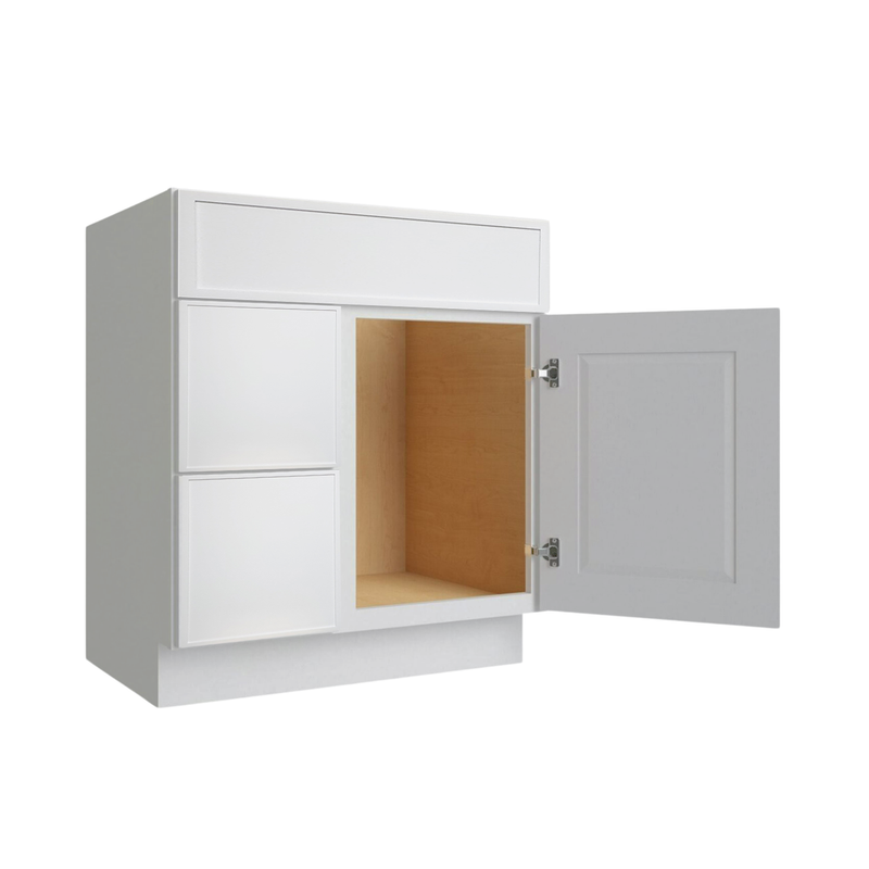 Load image into Gallery viewer, Two Deep Drawers Vanity Cabinet, 36W x 34.5H x 21D inch
