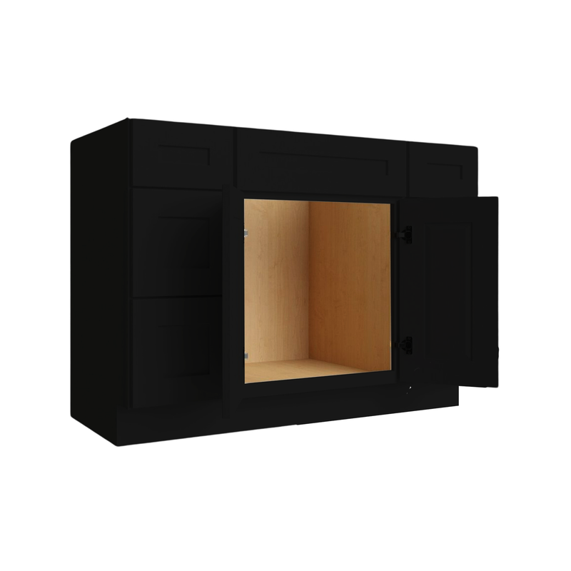 Load image into Gallery viewer, 3 Drawers Left, Right, Sink Centered Vanity Cabinet
