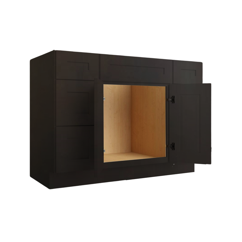 Load image into Gallery viewer, 3 Drawers Left, Right, Sink Centered Vanity Cabinet
