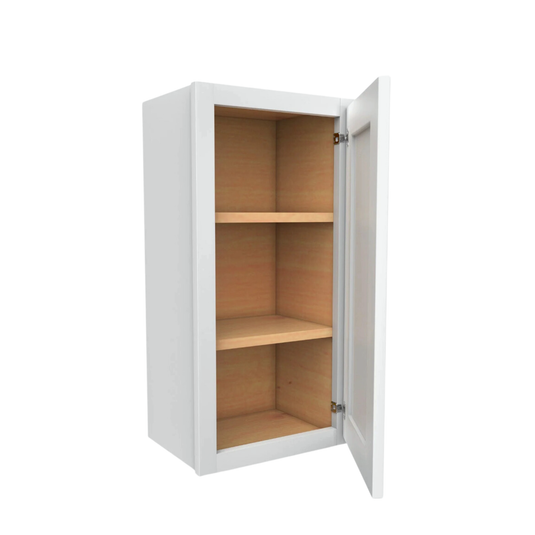 W2130 Soft Edge 1 Door Wall Cabinet with 2 Shelves, 21W x 30H x 12D inch