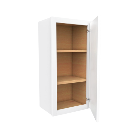 Wall Cabinet 2 Doors, 2 Shelves 15" W x 30" H x 12" D