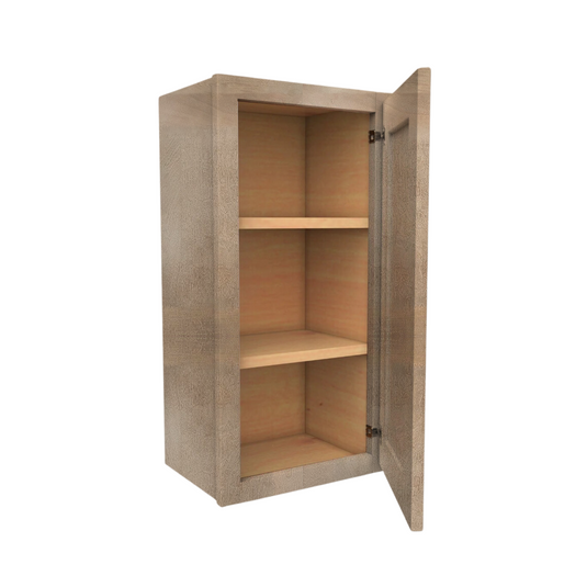 Wall Cabinet 2 Doors, 2 Shelves 15" W x 30" H x 12" D