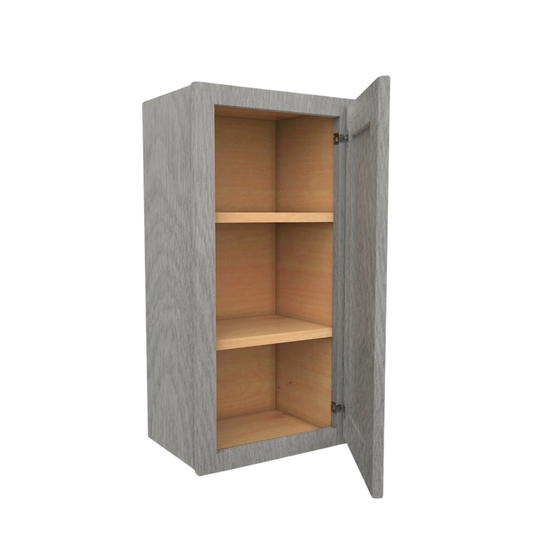 Wall Cabinet 1 Door, 2 Shelves 18" W x 36" H x 12" D