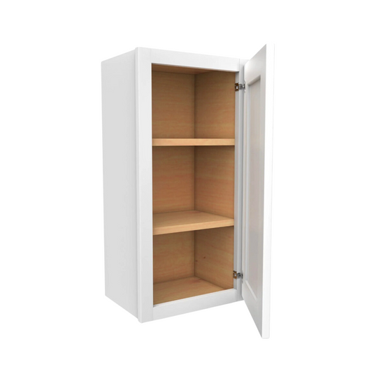 Wall Cabinet 2 Doors, 2 Shelves 15" W x 30" H x 12" D