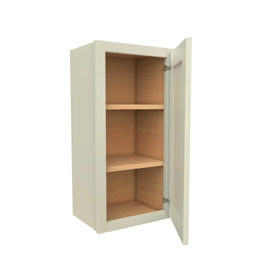 W2130 Soft Edge 1 Door Wall Cabinet with 2 Shelves, 21W x 30H x 12D inch