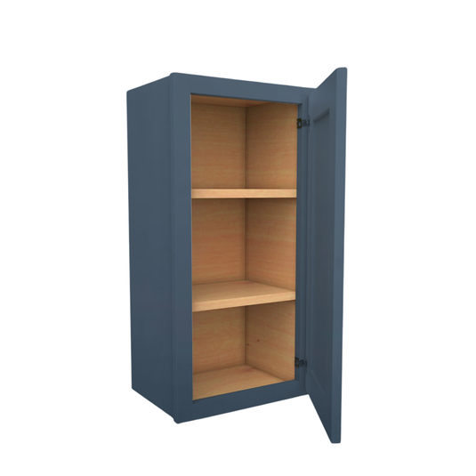 W0930 Soft Edge 1 Door Wall Cabinet with 2 Shelves, 9W x 30H x 12D inch