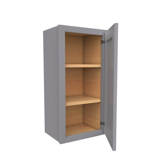 W0936 Soft Edge 1 Door Wall Cabinet with 2 Shelves, 9W x 36H x 12D inch