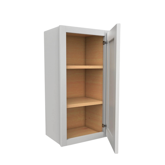 W0936 Soft Edge 1 Door Wall Cabinet with 2 Shelves, 9W x 36H x 12D inch