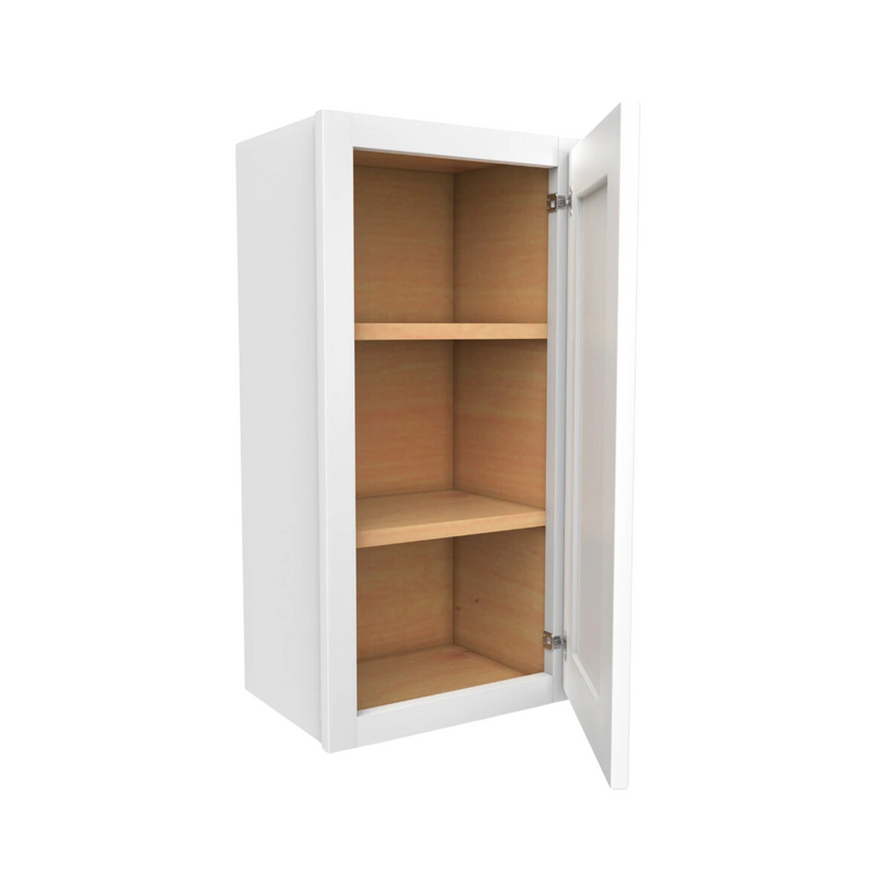 Load image into Gallery viewer, W0930 Soft Edge 1 Door Wall Cabinet with 2 Shelves, 9W x 30H x 12D inch
