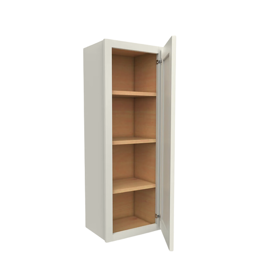 W1242 Soft Edge 1 Door Wall Cabinet with 3 Shelves, 12W x 42H x 12D inch