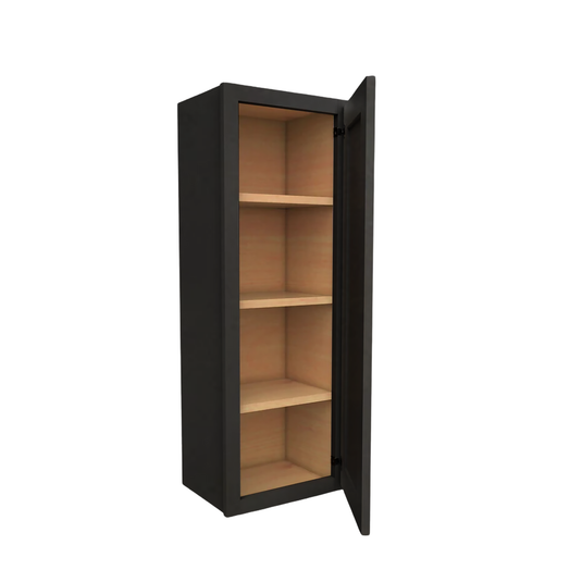 Wall Cabinet 1 Door, 3 Shelves 15" W x 42" H x 12" D