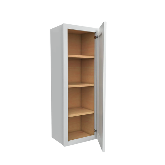 W0942 Soft Edge 1 Door Wall Cabinet with 3 Shelves, 9W x 42H x 12D inch