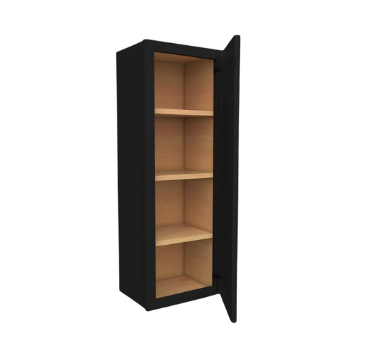 Wall Cabinet 1 Door, 3 Shelves 18" W x 42" H x 12" D