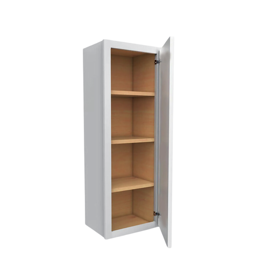 W0942 Soft Edge 1 Door Wall Cabinet with 3 Shelves, 9W x 42H x 12D inch