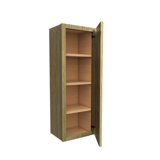 W0942 Soft Edge 1 Door Wall Cabinet with 3 Shelves, 9W x 42H x 12D inch