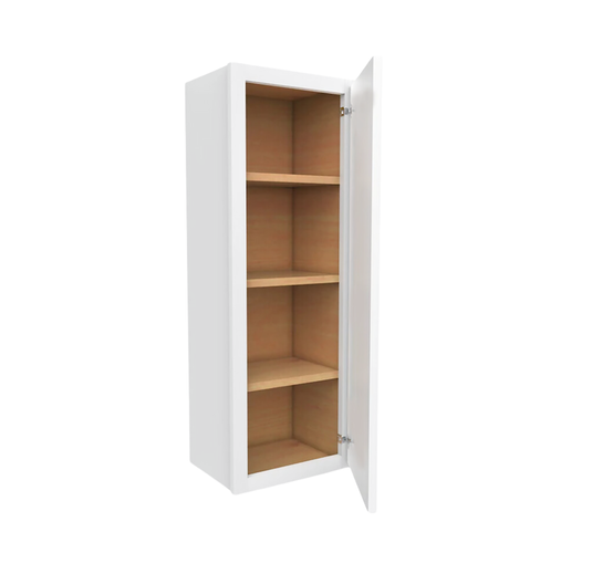 W1242 Soft Edge 1 Door Wall Cabinet with 3 Shelves, 12W x 42H x 12D inch